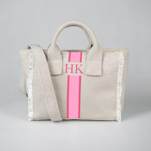 Load image into Gallery viewer, ST.TROPEZ NATURAL CANVAS MINI CROSSBODY