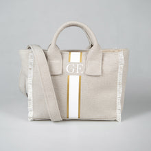 Load image into Gallery viewer, ST.TROPEZ NATURAL CANVAS MINI CROSSBODY