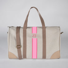 Load image into Gallery viewer, Travel Bag Small Natural Canvas