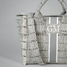 Load image into Gallery viewer, ST.TROPEZ MINI STRIPED TWEED GREY
