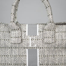 Load image into Gallery viewer, ST.TROPEZ STRIPED TWEED LIGHT GREY

